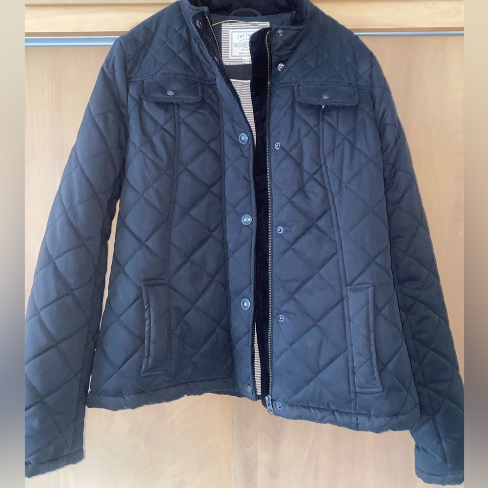 Navy Fat Face Quilted Jacket Size 6